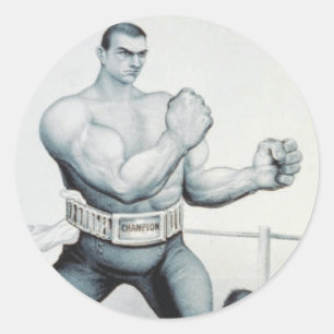 Sticker Rond Boxe de PIÈCE EN T