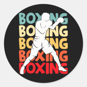 Sticker Rond Boxer Boxer Boys Hommes