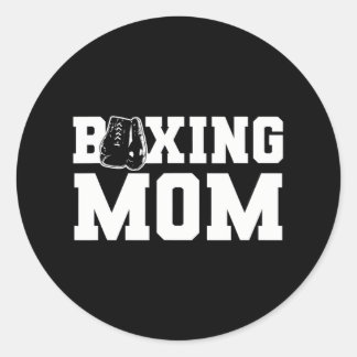 Sticker Rond Boxer Maman Boxer Gants Boxer