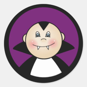 Sticker Rond Boy Dracula
