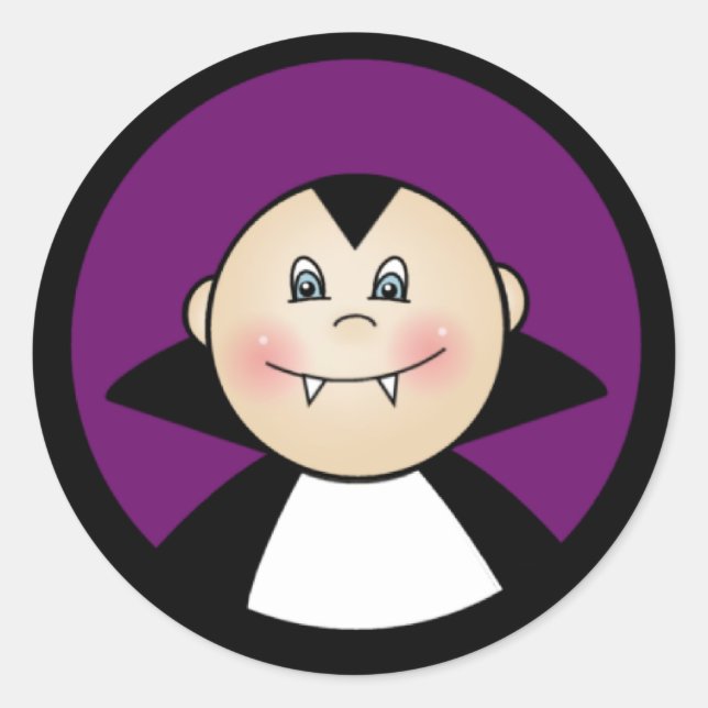 Sticker Rond Boy Dracula (Devant)