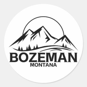 Sticker Rond Bozeman, Montana