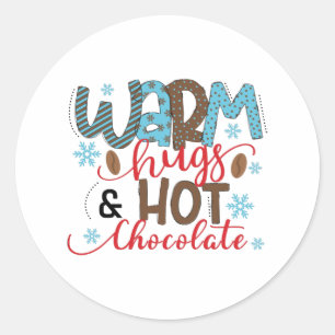 Sticker Rond Bracelets chauds et chocolat chaud