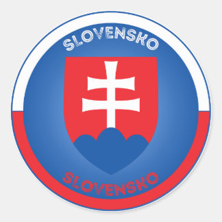 Sticker Rond Bras de Slovaquie forme circulaire