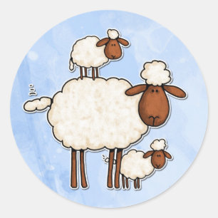 Sticker Rond brebis d'amour (aucun txt)