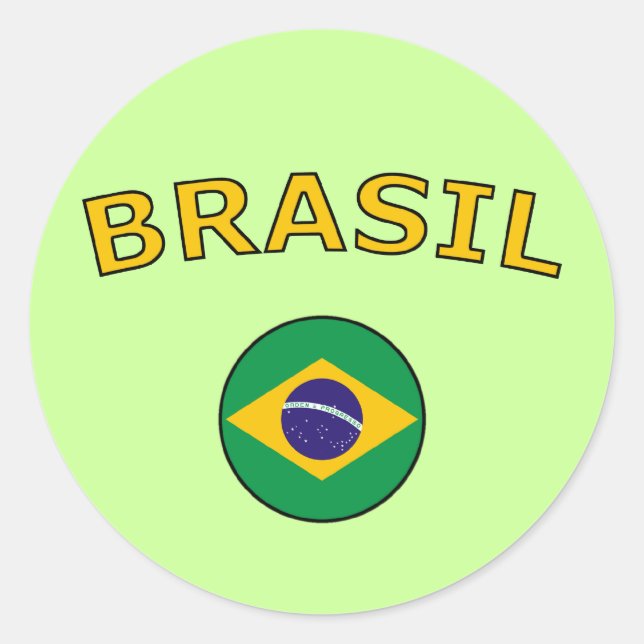 Sticker Rond Brésil (Devant)