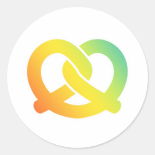 Sticker Rond bretzel doux