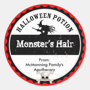 Sticker Rond Breuvage magique de Halloween