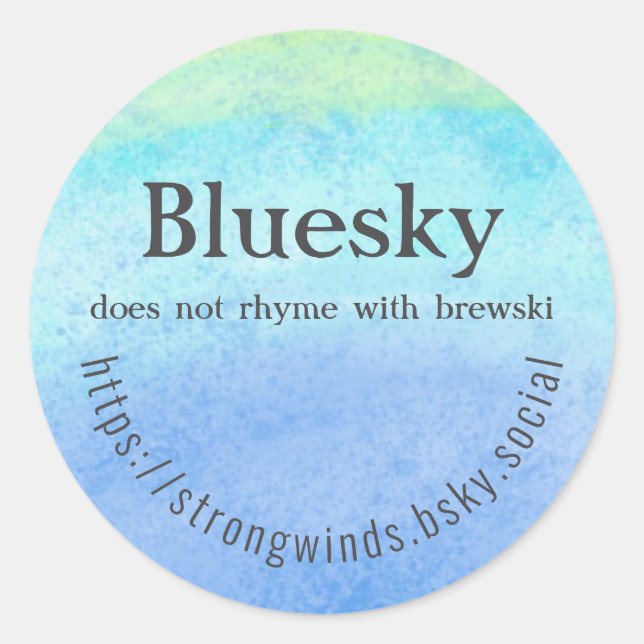 Sticker Rond Brewski (Devant)