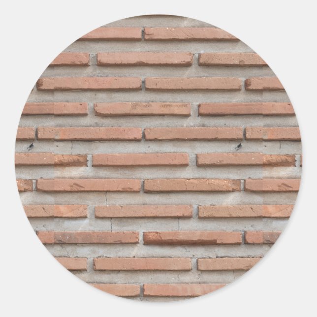 Sticker Rond Brick wall (Devant)
