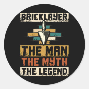 Sticker Rond Bricklayer
