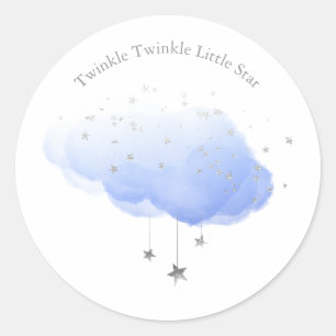 Sticker Rond Brille Brille Petite Étoile