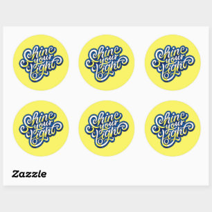 Sticker Rond Brille ta lumière
