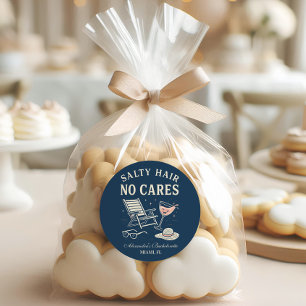 Sticker Rond Brise Côtière Dernière Toast Enterrement de Vie de