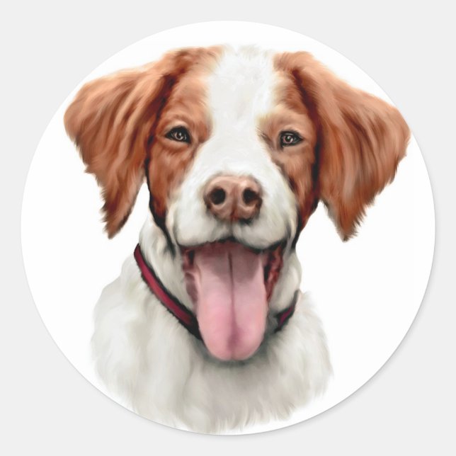 Sticker Rond Brittany Bust (Devant)