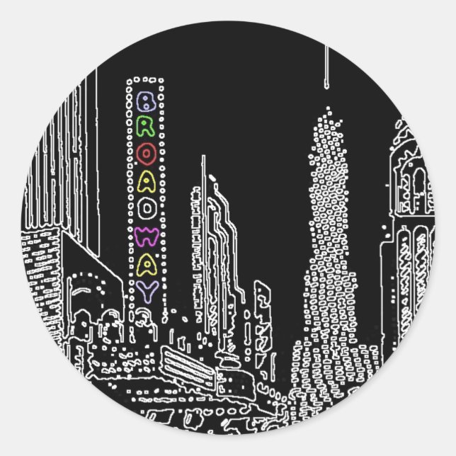 Sticker Rond Broadway (Devant)