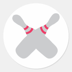 Sticker Rond broches à boules croisées