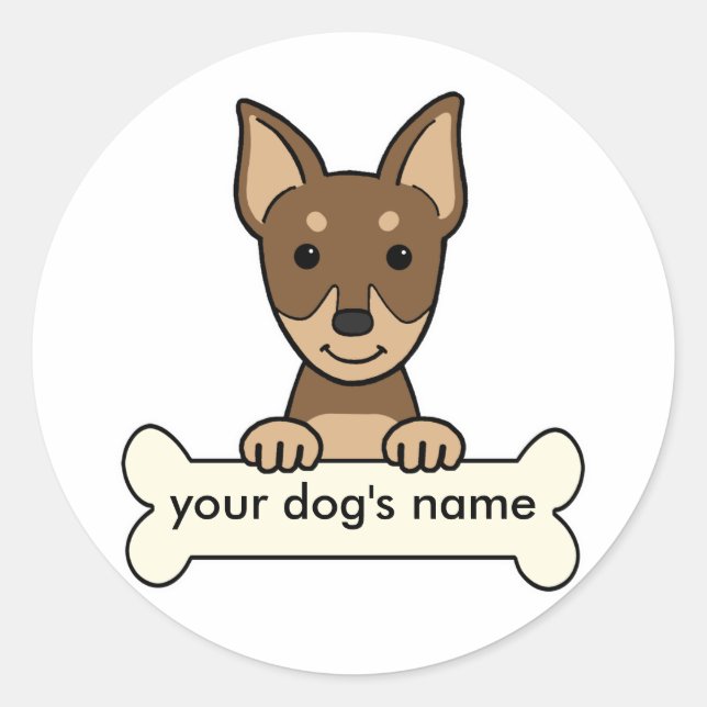 Sticker Rond Brochure miniature personnalisée (Devant)