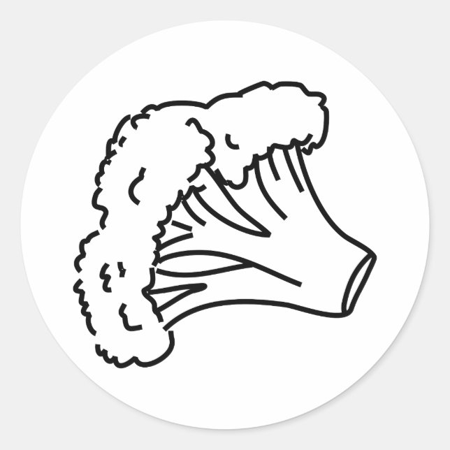 Sticker Rond Brocoli (Devant)