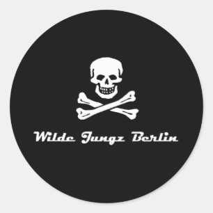 Sticker Rond Broderie sauvage