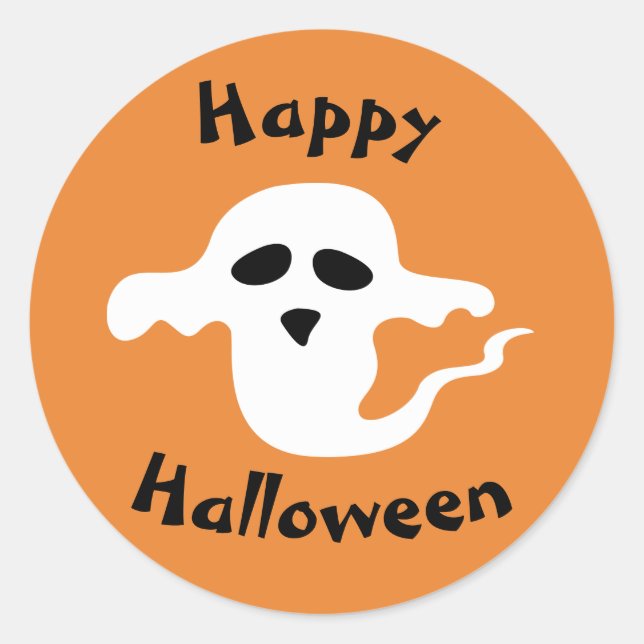 Sticker Rond Brodeur de Ghost (Devant)