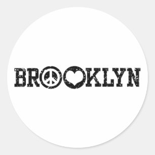 Sticker Rond Brooklyn