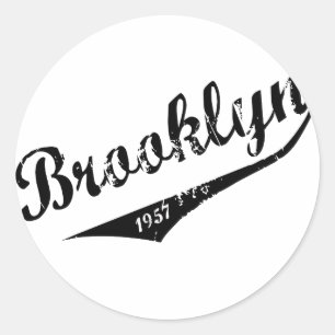 Sticker Rond Brooklyn 1957