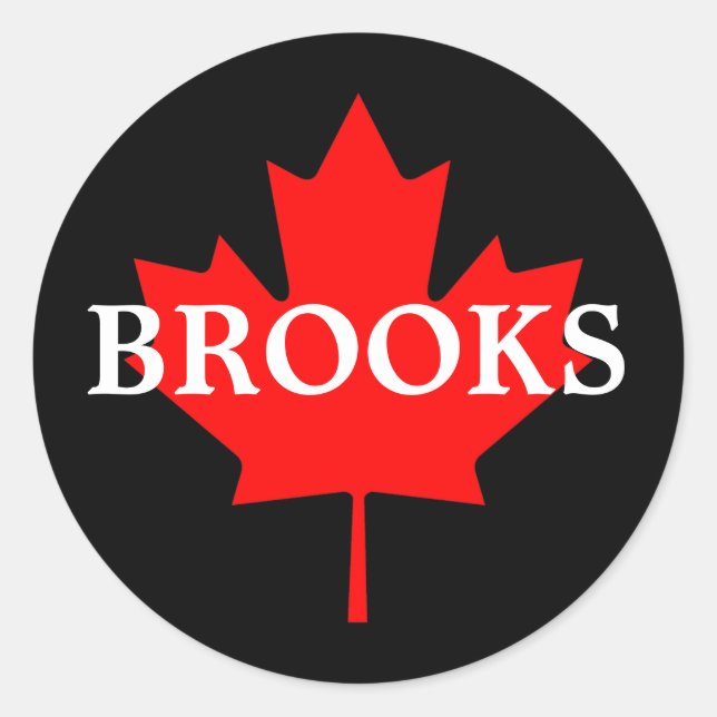 STICKER ROND BROOKS (Devant)