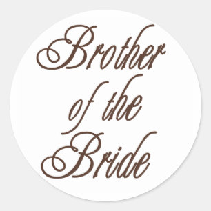 Sticker Rond Brother Classy Browns