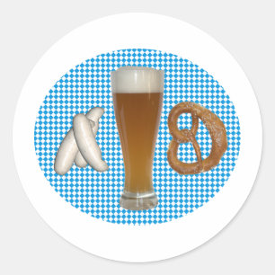 Sticker Rond Brotzeit bavarois