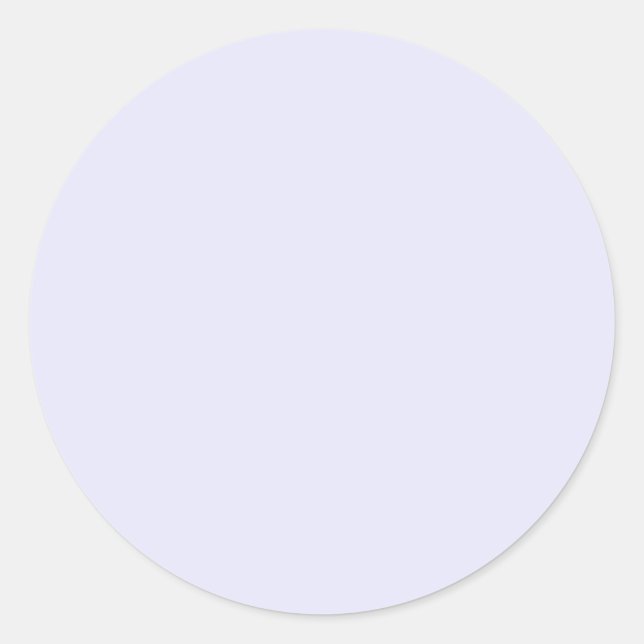 Sticker Rond Brouillard de lavande couleur unie vierge (Devant)