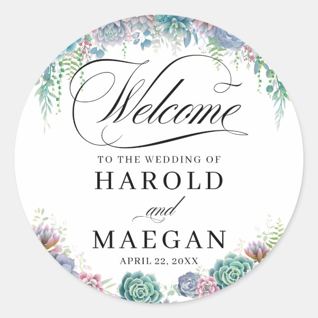 Sticker Rond Brouiller le Mariage efficace (Devant)