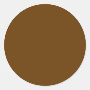 Sticker Rond Brown (couleur solide)