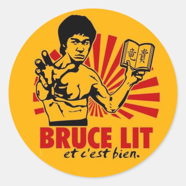Sticker Rond Bruce Lit (Devant)