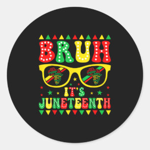 Sticker Rond Bruh Son 1865 Liberté Noire Pour Les Garçons Gi