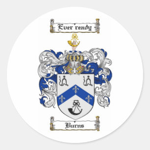 STICKER ROND BRÛLE CRÊTE FAMILIALE - BRÛLE MANTEAU D'ARMES