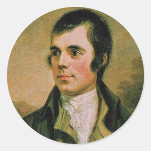 Sticker Rond Brûlure de Robert, célébrant la nuit de la brû