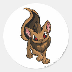 Sticker Rond Brun de Xweetok