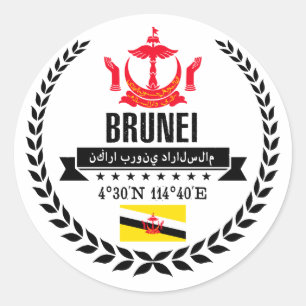 Sticker Rond Brunei