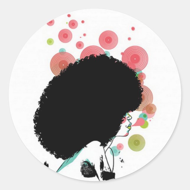 Sticker Rond Bubble Bee (Devant)