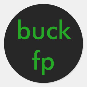 Sticker Rond buck fp