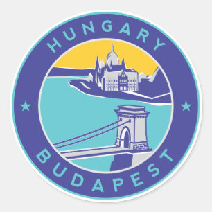 Sticker Rond Budapest