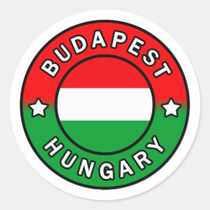 Sticker Rond Budapest Hongrie