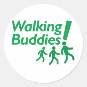 Sticker Rond BUDDIES DE MARCHE Motivation à marcher