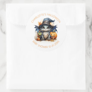 Sticker Rond Budget Baby shower neutre pour les femmes Hallowee