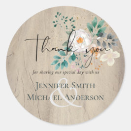 Sticker Rond BUDGET Printemps Fleurs sauvages Grange Jardin Mar