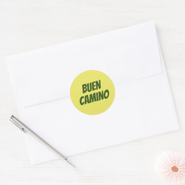 Sticker Rond Buen Camino (Enveloppe)