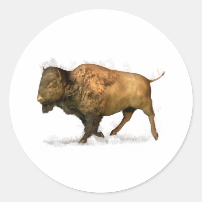 Sticker Rond Buffalo (Devant)