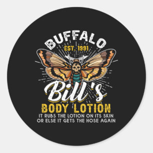 Sticker Rond Buffalobill Body Lotion Lambs Silence 355 Horreur