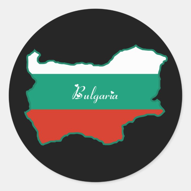 Sticker Rond Bulgarie cool (Devant)